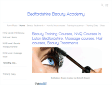 Tablet Screenshot of butterflybeautyandtraining.co.uk